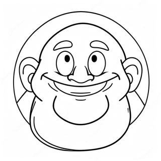 Pagina Da Colorare Personaggio Grimace Divertente 76780-19572