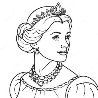 Pagina Da Colorare Di Regina Elegante 77188-19870