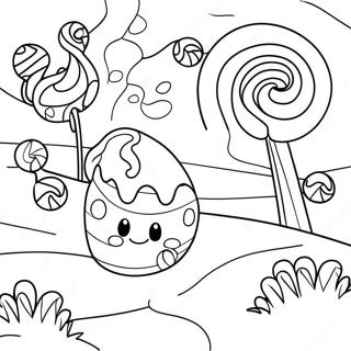 Pagina Da Colorare Dellavventura Colorata Di Candyland 77266-19932