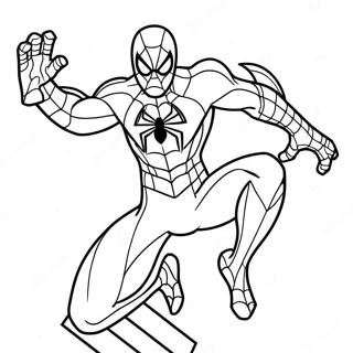 Pagina Da Colorare Di Spiderman 2099 Con Gadget Fantastici Pagine Da Colorare