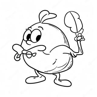 Pagina Da Colorare Di Personaggio Divertente Di Uova Verdi E Prosciutto 77476-20102