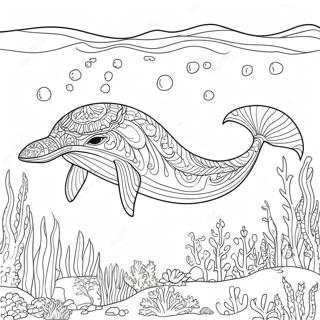 Pagina Da Colorare Di Balena Maestosa Sottacqua 77527 20140