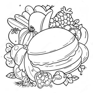 Pagina Da Colorare Cibo Spagnolo Divertente 77992 20498