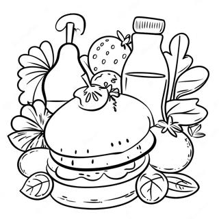 Pagina Da Colorare Cibo Spagnolo Divertente 77992 20500