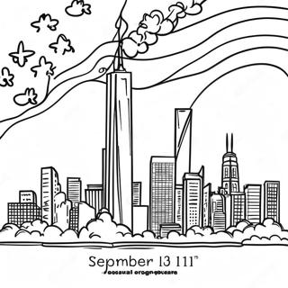 Pagina Da Colorare In Tributo All11 Settembre 78146 20612