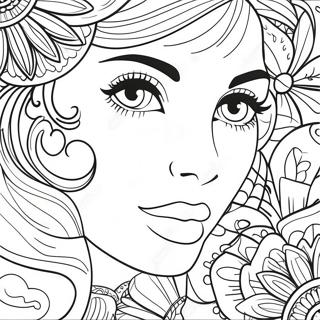 Ragazza Per Adulti Disegno Da Colorare 78170-20627