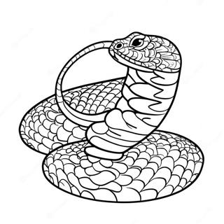 Serpente Realistico Pagine Da Colorare