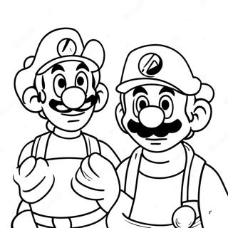 Pagina Da Colorare Avventura Di Luigi E Mario 78454-20849