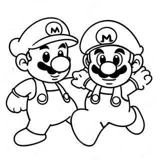 Pagina Da Colorare Avventura Di Luigi E Mario 78454-20850