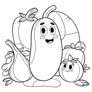 Pagina Da Colorare Di Veggietales 78970-21246