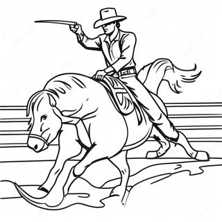 Rodeo Western Pagine Da Colorare