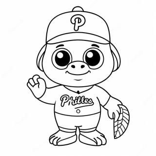 Mascotte Phillies Carina Pagina Da Colorare 79125-21369