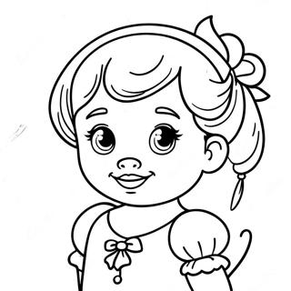 Principessa Disney Bambina Pagine Da Colorare