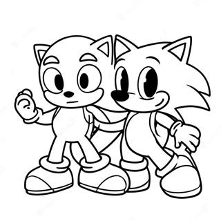 Sonic E Mario Pagine Da Colorare