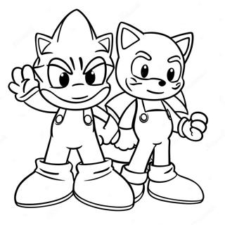 Pagina Da Colorare Di Sonic E Mario 79820-21895