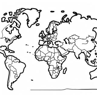 Pagina Da Colorare Della Mappa Geografica Interattiva 79902-21971