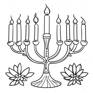 Pagina Da Colorare Della Menorah Colorata 79924-21977