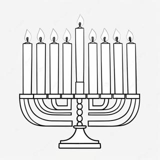 Pagina Da Colorare Della Menorah Colorata 79924-21979