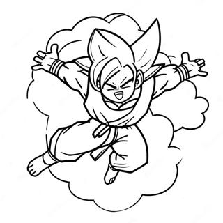 Goku Che Vola Con Nimbus Da Colorare 8027-2595