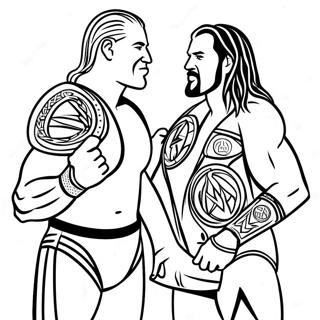 Disegno Da Colorare Match Di Campionato Wwe 81132-22917