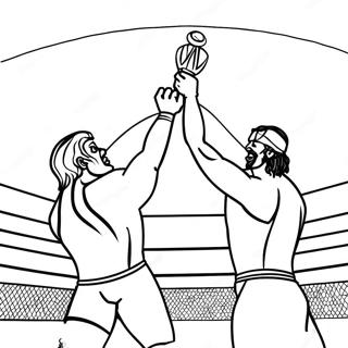 Disegno Da Colorare Match Di Campionato Wwe 81132-22918