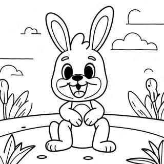 Spring Bonnie Giocosa Con Orecchie Da Coniglio Da Colorare 81342-23092