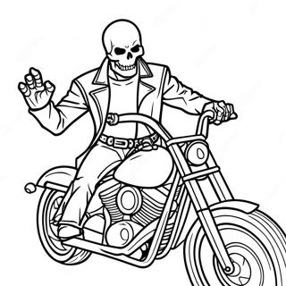 Ghost Rider Pagine Da Colorare