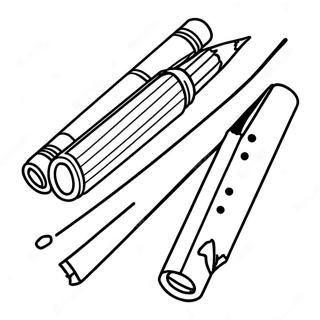 Pagina Da Colorare Della Matita E Della Gomma Divertenti 81570-23261