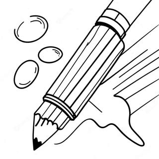 Pagina Da Colorare Della Matita E Della Gomma Divertenti 81570-23264