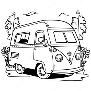 Pagina Da Colorare Del Camper Vintage 82008-23597