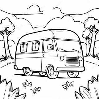 Pagina Da Colorare Del Camper Vintage 82008-23598