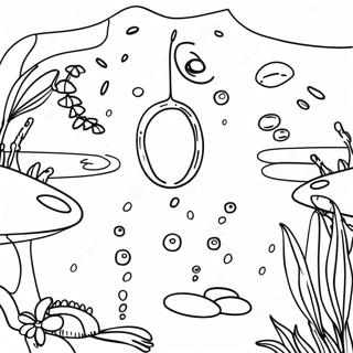 Pagina Da Colorare Della Vita Nel Laghetto 82109 23674