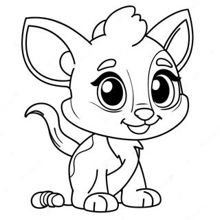 Pagina Da Colorare Con Personaggi Lps Giocosi 82420-23950