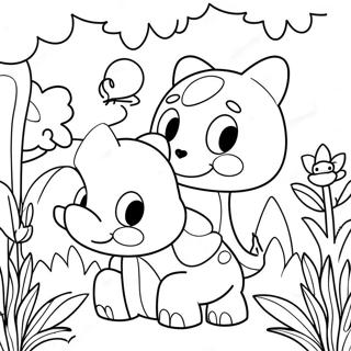 Animali Di Cocomelon Nel Giardino Da Colorare 8291-1546