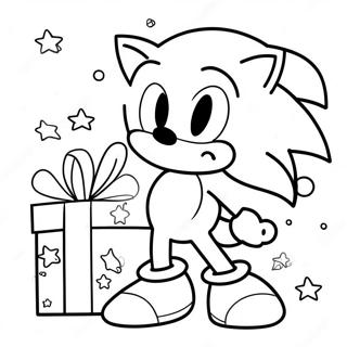 Sonic Natale Pagine Da Colorare