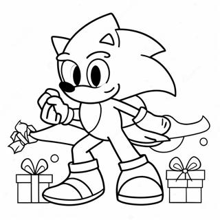 Pagina Da Colorare Di Sonic A Natale 83010-24402