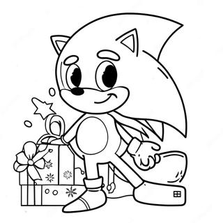 Pagina Da Colorare Di Sonic A Natale 83010-24403