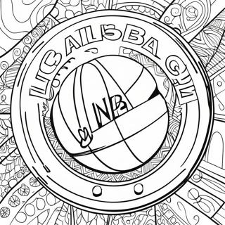 Pagina Da Colorare Del Logo Nba 83036-24422