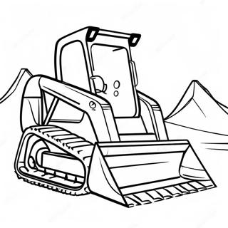 Pagina Da Colorare Dello Skid Steer In Azione 83549-24836