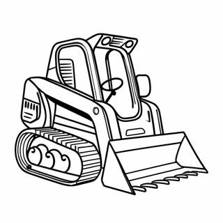 Pagina Da Colorare Dello Skid Steer Realistico 83551-24841