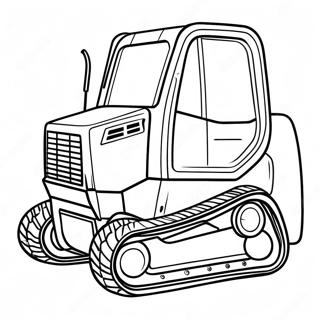 Pagina Da Colorare Dello Skid Steer Realistico 83551-24844