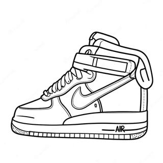 Pagina Da Colorare Del Design Delle Sneakers Air Force 1 83727 24972