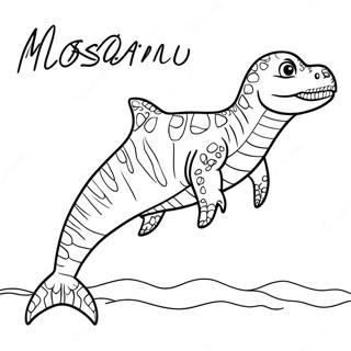 Pagina Da Colorare Del Mosasaurus 83803-25026