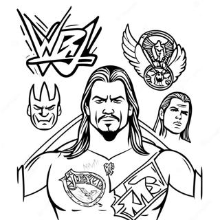 Pagina Da Colorare Della Wwe 84495-25566
