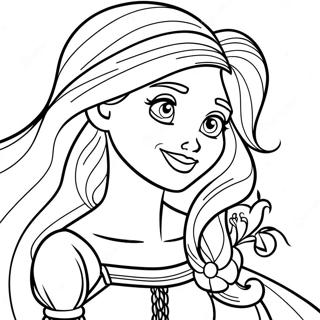 Pagina Da Colorare Della Principessa Rapunzel Di Rapunzel 8476-1727