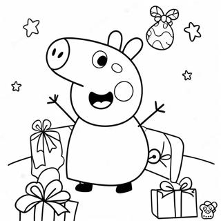 Peppa Pig Natale Pagine Da Colorare