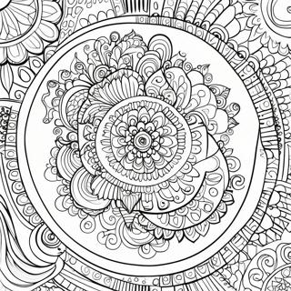 Pagina Da Colorare Mandala Intricato Per Adulti 85416-26371