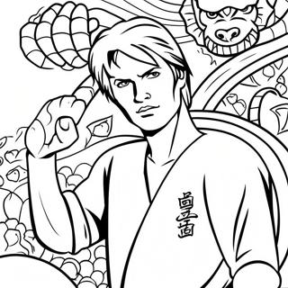 Pagina Da Colorare Del Sensei Johnny Lawrence Di Cobra Kai 85599 26521