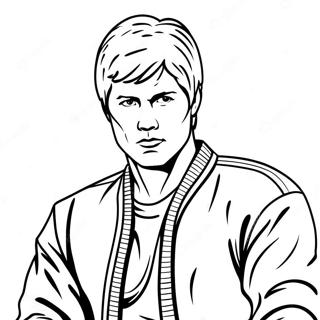 Pagina Da Colorare Del Sensei Johnny Lawrence Di Cobra Kai 85599 26524