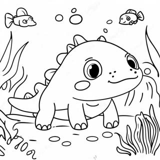 Axolotl Pagine da Colorare